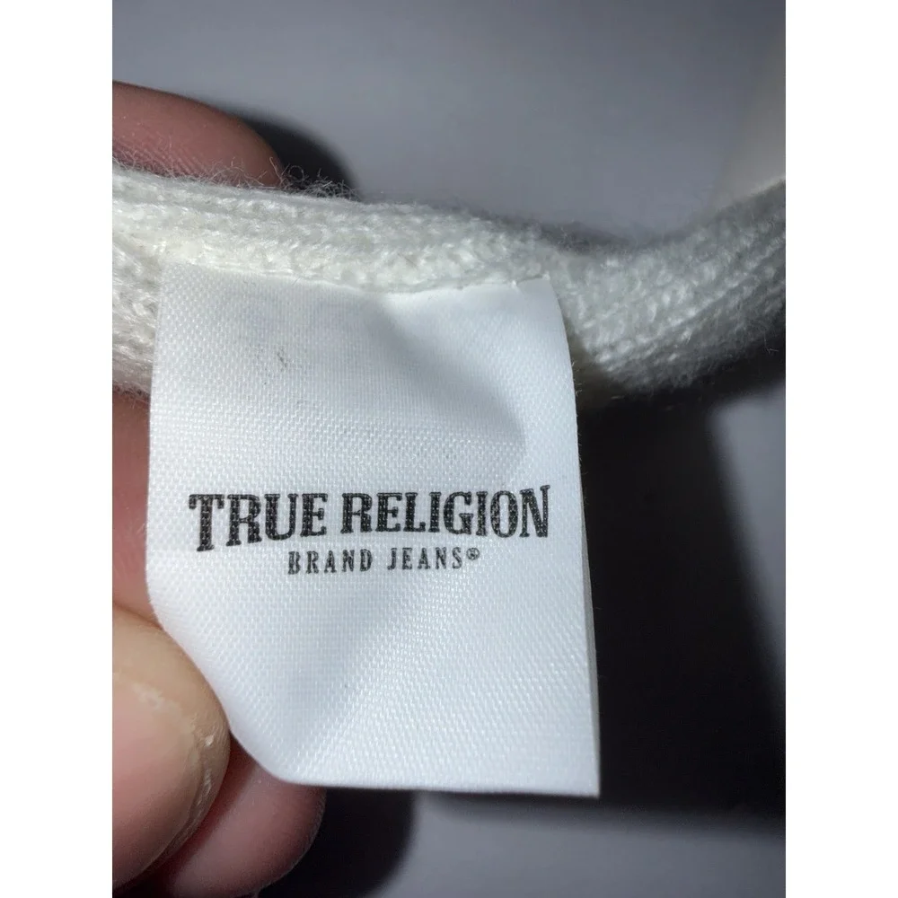 True Religion Ivory Knit Sherpa Earmuffs Warm Winter One Size Snow Cold NWT